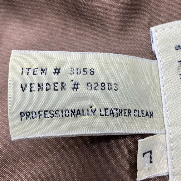 Eddie Bauer Men’s Brown Leather Vest LG Pockets Back Buckle Button Front - Picture 13 of 15